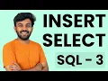 INSERT SELECT Queries with WHERE clause SQL Mastery Ep - 3 code io