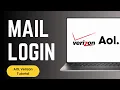 Verizon Mail Login AOL Mail Login For Verizon Customer Quick Easy