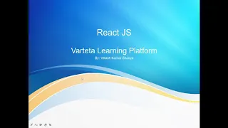 react js introduction english varteta learning platform
