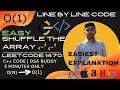 1470 Shuffle the Array O 1 C Easiest Explanation Line by Line Code DSA buddy