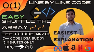1470 Shuffle the Array O 1 C Easiest Explanation Line by Line Code DSA buddy