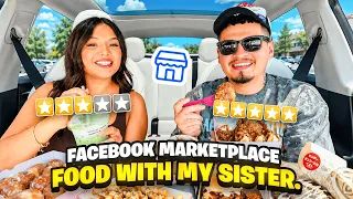Trying Facebook Marketplace Food w/ My Sister!