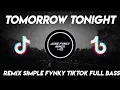 Download Lagu DJ TOMORROW TONIGHT REMIX FVNKY NIGHT FULL BASS || BY JOSE FVNKY X YHOGI'M