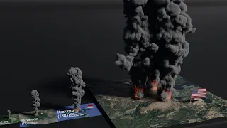 Volcano Eruptions Size Comparison 2021