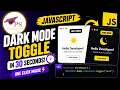 Learn JavaScript Dark Mode in 30 Seconds