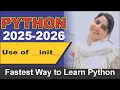 Python Tutorial Projects Notes Practice More 2025 26 Init Function Hindi Urdu 26