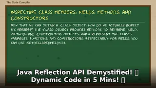 Java Reflection API Demystified Dynamic Code Interview Prep in 5 Mins
