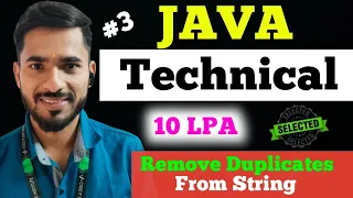 Java Technical Interview Question Remove Duplicates From String aadiandjava
