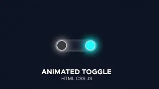 Animated Toggle Button in HTML CSS JavaScript Step-by-Step Tutorial