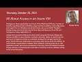 All About Access in an Azure VM