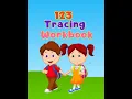 KC 31 123 Number Tracing Worksheet for Kids and Coloring Book - Instant Download PDF