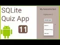 Multiple Choice Quiz App with SQLite Integration Part 11 - CATEGORIES