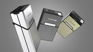 x-lighter XL069 cigarette case with lighter
