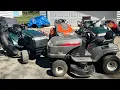3 Craftsman Riding Lawnmowers and a Husqvarna Riding Mower Haul Buying used mowers for resale