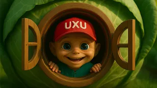 UxU | The Crunchy Cabbage Leaf | A Fun Kids Song with Simple Rhymes