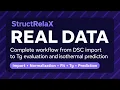 StructRelaX - Real Experimental Data Workflow From DSC Data to Long-Term Relaxation Prediction
