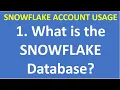 1 What is the SNOWFLAKE Database Snowflake Snowflake Cloud Data Warehouse Snowflake DWH VCKLY Tech
