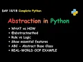 Day 12 Abstraction in Python Shapes ABC Explained Clearly OOP-5