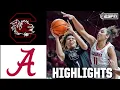 South Carolina Gamecocks vs Alabama Crimson Tide Full Game Highlights ESPN College Basketball