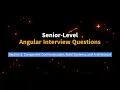 Ace your senior angular 17 interview senior angular interview part 3