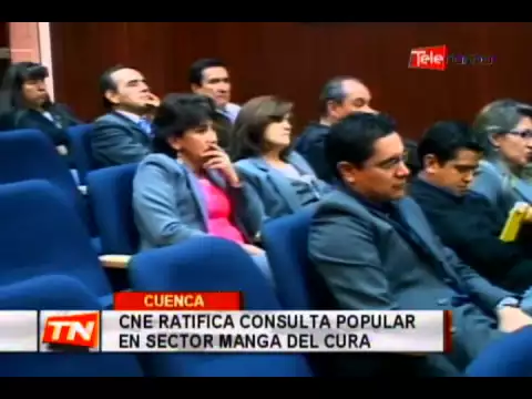 CNE ratifica consulta popular en sector Manga del Cura