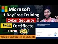 Free Online Training Course With Free Certificate By Microsoft Cyber Security Course