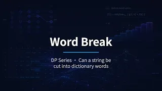 Word Break Dynamic Programming