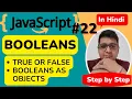 JavaScript Booleans Booleans as Objects in JavaScript JavaScript Tutorial in Hindi