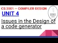 4 5 Issues in the Design of a code generator in Tamil