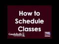 How To Schedule Classes