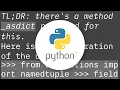 Convert a namedtuple into a dictionary