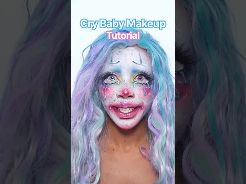 Cry Baby Trend Makeup Tutorial💧🤡