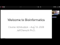 Bioinformatics Day 1