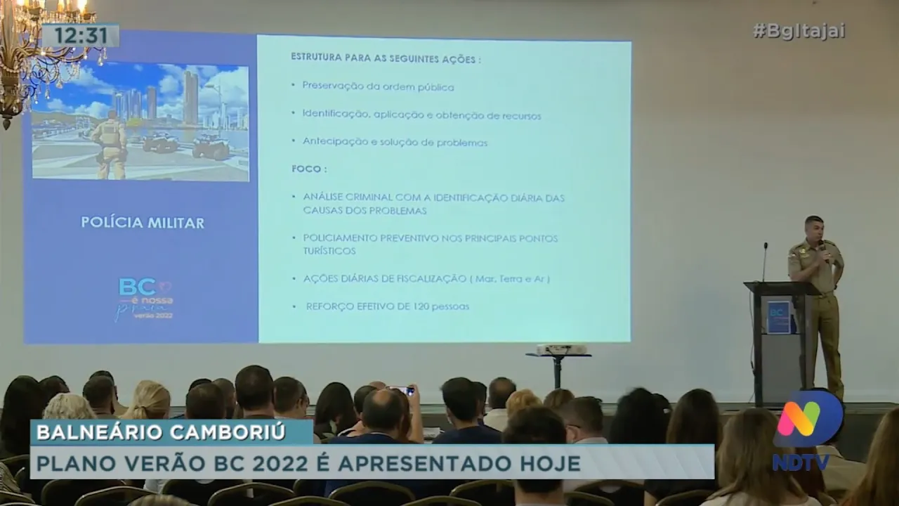 Plano Verão BC 2022 é apresentado nesta quinta-feira