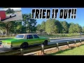 HAD TO TRY THE AUTOZONE 350 CRATE ENGINE IN THE BIG MEECH BOX CHEVY OUT AT THE TRACK