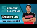 Clear all Items from Shopping Cart with One Click React JS Part 5