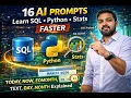AI for Data Analysts 16 Powerful Prompts to Learn SQL Python Statistics Faster