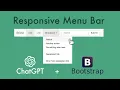 Create a responsive Bootstrap Menu Bar using ChatGPT Open AI ChatGPT Tutorial