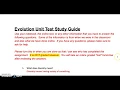 Evolution Unit Test Study Guide Answers