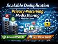 Scalable Deduplication for Privacy Preserving Media Sharing in Mobile Cloud Environments