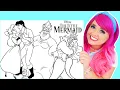 Coloring The Little Mermaid Coloring Pages Ariel Ursula Prince Eric King Triton