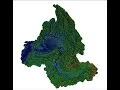 VTK visualization of the HexWatershed Product Columbia River Basin