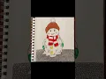 Melting Snowman Drawing