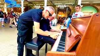 When You Randomly Meet A Friend At The Piano