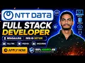 NTT DATA Hiring 2026 Full Stack Developer Fresher React js JavaScript Bengaluru Jobs