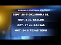WVU releases revised 2020 football schedule