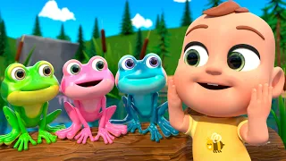 Glub Glub! Counting Frogs Song 🌊+More Newborn Educational Nursery Rhymes & Kids Songs