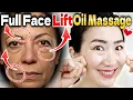 Full Face Oil Massage that Changes your Destiny in 10 days Tighten and Brighten Mature Sagging Skin