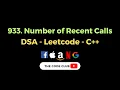 Number of Recent Calls - Leetcode 933