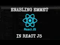 How to Enable EMMET in React JS EMMET Activation VS Code
